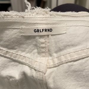 Grlfrnd Ella Reconstructed Denim Wrap Skirt